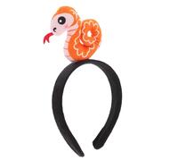 COLLBATH Plush Snake Headband Animal Ear Hairband Snake Costume Accessory for Halloween Parties Soft Plush Material Fun Dress for Boys and Girls