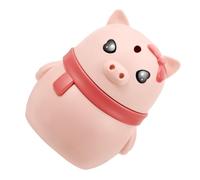 COLLBATH Pop-up Automatic Pig Shape Toothpick Case Plastic Container with Large Capacity Easy-press Toothpick Holder for Home Kitchen Shop Decor Reusable Practical Storage Box