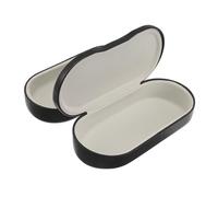 COLLBATH Portable Double-Layer Eyeglass Case Hard Shell Dual Compartments Large Capacity Pu Protective Holder for Glasses Storage for Travel and Daily Use