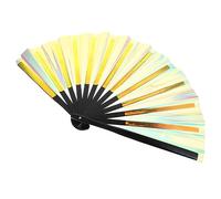 COLLBATH Portable Folding Handheld Fan Chinese Style Iridescent Small Chic Decorative Fan for Stage Performance Party Wedding Lightweight and Easy to Carry