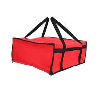 COLLBATH Portable Insulated Pizza Takeout Bag with Zipper Lightweight Food Thermal Carrier for Hot and Cold Meals Multipurpose for Restaurant Picnic Shopping Travel