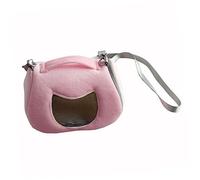 COLLBATH Portable PET Carrier Handbag for Small Pets Travel-Friendly Hamster Tote Bag Adjustable Strap for Outdoor Walking and Hiking Pink