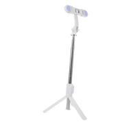 COLLBATH Portable Selfie Stick Tripod with Wireless Remote and Adjustable Height Stable Phone Holder for Video Recording Live Streaming Compatible with Smartphones Compact Travel Mobile