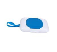 COLLBATH Portable Wipes Holder Case Lightweight Reusable Travel Tissue Box for Boy Girl Convenient Wet Wipe Dispenser for Outdoor Use Blue Compact Storage Pouch
