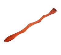 COLLBATH Portable Wooden Back Scratcher with Snake-Shaped Curved Handle Solid Back Tickle Relief Tool for Elderly Smooth Surface Household Itch Massager