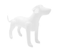 COLLBATH Props Mannequin Dog Clothing Display Stand Inflatable Dog Model Sleek Design White