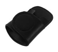 COLLBATH PU Leather Stethoscope Holder Clips Portable Case for Nurses and Physicians Lightweight Design with Pocket Clip Black Stethoscope Organizer for Easy Access and Secure Storage