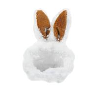 COLLBATH Rabbit Ear Hat for Small Pets Pet Guinea Pig Hamster Rabbit Hat Warm Plush Headwear Easy to Wear Wash Suitable for Cold Days Winter