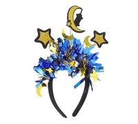 COLLBATH Ramadan Eid Headband Hair Hoop Star Moon Decor Soft Comfortable Arabic Element Design Party Accessory for Islamic Festival