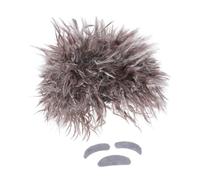 COLLBATH Realistic Scientist Wig Set with Facial Hair for Adults Light Brown Crazy Old Man Headgear for Cosplay Halloween Day of School Costume Accessory