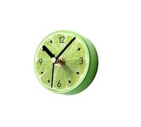 COLLBATH Refrigerator Magnets Sticker Clock Round Lemon Pattern Wall Clock Message Stickers for Fridge Door Boys and Girls Adults
