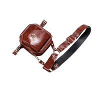 COLLBATH Renaissance Medieval Belt Pouch Vintage Knight Style PU Waist Bag Cross Thigh Design Practical Pirate Cosplay Accessory for Halloween Festival