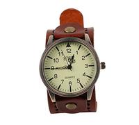 COLLBATH Retro Cowhide Strap Watch for Male Watches Featuring Large Face Design for Daily Wear Combines Fashion and Function for Students and Professionals Alike