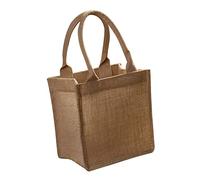 COLLBATH Reusable Small Jute Tote Bag with Handles Burlap Shopping Bag for Weddings Parties and DIY Lightweight and Portable Design for Giving