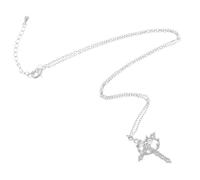 COLLBATH Rhinestone Cross Crown Necklace for Women Elegant Choker with Dazzling Pendant for Daily Wear Mothers Day and First Communion Stylish Jewelry for Every Occasion