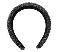 COLLBATH Rhinestone Padded Headband for Women Wide Glitter Bejewelled Hairband Sparkling Party Hair Accessory Elegant Crystal Decoration for Weddings Concerts Daily Wear