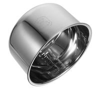 COLLBATH Rice Cooker Inner Pot Replacement 5l Thickened Bottom 304 Stainless Steel Non-Stick Cooker Pot Multi-use Cooking Accessory for Home and Kitchen