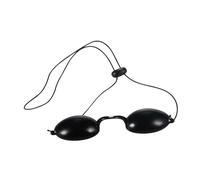 COLLBATH Safety Eye Patch UV Protection Eye Mask for Cosmetic Procedures LED Treatment and Teeth Comfortable Protective Eyewear Goggles for Daily Use Black
