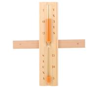COLLBATH Sauna Room Hourglass Timers - Wall Mount Wooden Sand Timer -Glass Rotating Sauna Clock with 15 Minutes Sands for Steam Room Home Accessories