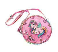 COLLBATH Sequin Unicorn Crossbody Bag for Little Girls Cute Cartoon Toddler Purse Adjustable Strap Pu Leather Messenger Bag Suitable for Playdates and Parties