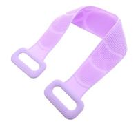 COLLBATH Silicon Body Exfoliator and Easy to Store with Double Holes Design Silicone Bath Towel Hanging to Dry Back-Pulling Towel for Effective Shower Exfoliating and Skin Cleansing