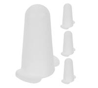 COLLBATH Silicone Covers for Piping Tip Set 4pcs Small Size Cake Frosting Nozzle Protectors Baking Decorating Tool Silicone Piping Tip Covers for Dessert and Pastry Use