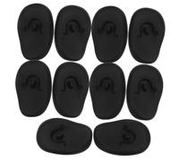 COLLBATH Silicone Hair Dye Ear Protectors Ear Covers Caps 6 Pairs Waterproof Comfortable Material Black Fit for Bathing and Salon Use