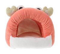 COLLBATH Small Animal Warm Hideout Bed Cozy Fleece Nest for Hamsters Sugar Gliders Dwarf Pets Portable Winter House Cage Accessory with Soft Skin-friendly Fabric for Comfortable Sleep