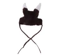 COLLBATH Small Pet Hat Viking Pirate Horn Cat Hat Knitted Cap Charming Appearance Dog Parrot Costume Cat Costume