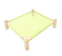 COLLBATH Snake Lizard Wooden Rack Bed Reptile Hammock Pet Accessory Fun Toy Sturdy Material Green Netting Bed