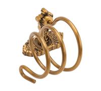 COLLBATH Space Aluminum Hair Dryer Holder Wall-mounted Bathroom Accessory Retro European Style Organizer Rack Storage for Home and