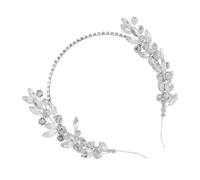 COLLBATH Sparkle Headband Leaf Crown for Women Bridal Headpiece for Wedding Guest