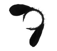 COLLBATH Spiked Punk Bunny Ears Headband with Lace Studded Rivet Halloween Hair Accessory for Women Comfortable Gothic Cosplay Headpiece for Party and Masquerade