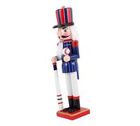 COLLBATH Sports Style Nutcracker Ornament 38CM Wooden Baseball Player Nutcracker Soldier for Home Car Office and Festival Table Decor