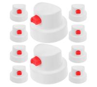 COLLBATH Spray Paint Tips 10pcs Universal PE Nozzles for Aerosol Cans with Waterproof Button for Graffiti Art and Repair Painting for Artists