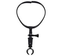 COLLBATH Stable Hanging Neck Mic Holder for Artists Ergonomic Neck Design Shock Absorption for Singing Guitar Outdoor Use