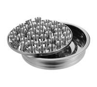 COLLBATH Stainless Steel Communion Service with Stackable and Cups Holy Communion Tray for Church Worship and Christmas Ceremony