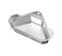 COLLBATH Stainless Steel Corner Sink Draining Basket Multi Purpose Sink Strainer and Storage Rack for Kitchen Bathroom Organize Your Space with Drain Basket