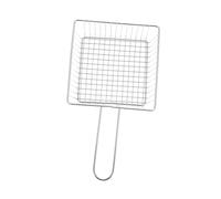 COLLBATH Stainless Steel Frying Basket with Handle for Home and Restaurant Use Oil Draining Fryer Tool for French Fries and Chips White Cooking Accessory