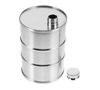 COLLBATH Stainless Steel Oil Barrel Flask Leak Metal Lid Portable Drink Container for Camping Travel Outdoor Use