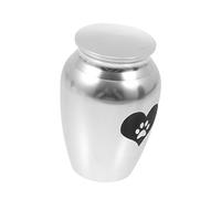 COLLBATH Stainless Steel Pet Urn Mini Urn for Human Ashes Pet Bone Ash Can Cremation Keepsake Cinerary Jar