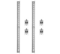 COLLBATH Stainless Steel Refrigerator Shelf Clips Freezer Hook Shelf Support Adjustable Clips for Kitchen and Rv Refrigerators Cold Cabinet