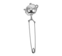 COLLBATH Stainless Steel Tea Strainer with Teapot-Shaped Clip Handle Loose Leaf Tea Infuser for Home Tearoom Office Use Easy to Clean and Rust-Resistant Filter Spoon