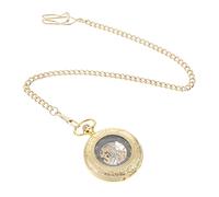 COLLBATH Steampunk Vintage Pocket Watch Necklace for Men Lightweight Hanging Design Unique for Father's Day Birthdays Anniversaries Mechanical Hollow Engraved Timepiece