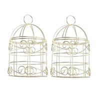 COLLBATH Sturdy Vintage Iron Bird Cage Feeder for Outdoor Hollow Design Pet Bird Fruit Hunter