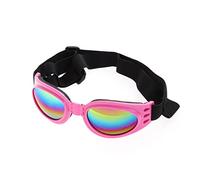 COLLBATH Sunglasses for Small Dogs Pet Windproof Blocking Adjustable Straps Portable Eyewear for Dogs