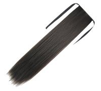 COLLBATH Synthetic Long Straight Ponytail Extension Wig for Women High Temperature Silk Hairpiece Soft Smooth Texture Comfortable and Skin-friendly for Daily Party Cosplay Use