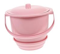 COLLBATH Thickened Handheld Chamber Pot with Lid Portable Urinal Bucket for Home Use Lightweight PP Plastic Night Spittoon Practical Bedside Pot for Adults