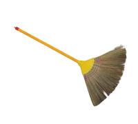 COLLBATH Traditional Broom Hand-woven from Natural Straw, Lightweight and Portable Household Broom with Vintage Charm, for Dust Sweeping Soft Brush in Living Room and Home Decor Cleaning