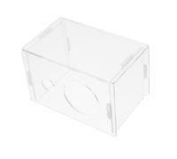 COLLBATH Transparent Acrylic Habitat Secure Cozy Shelter for Gerbils Mice Dwarf Hamsters Portable Design for Home Travel Modern Decorative Cave